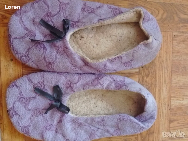 Подарявам!Пантофки меки и леки в лилав цвят, снимка 1