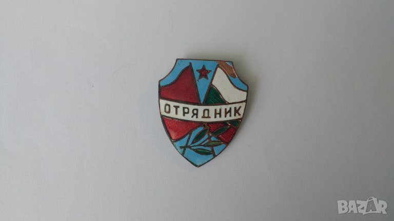  Значка “Отрядник“- бронз, емаил, снимка 1