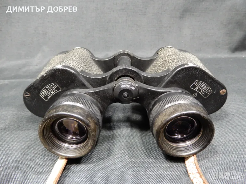 СТАР РЕТРО СОЦ ГДР БИНОКЪЛ CARL ZEISS JENA DELTRINTEM 8X30, снимка 1
