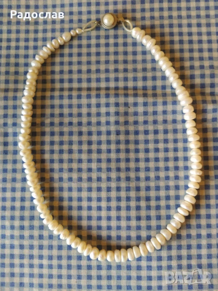 старо колие от естествени перли , снимка 1