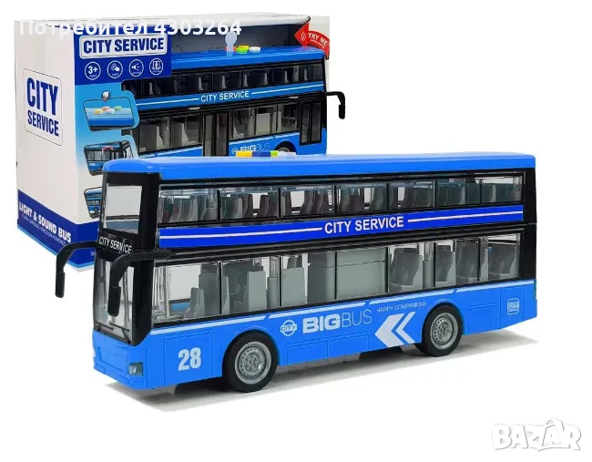 Двуетажен детски автобус, снимка 1