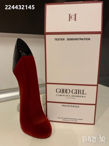 Carolina Herrera Good Girl Velvet Fatale EDP 80ml Tester , снимка 1