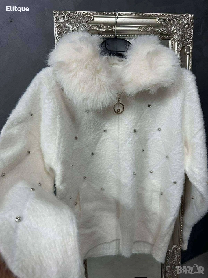 кашмирена жилетка с камъни , снимка 1