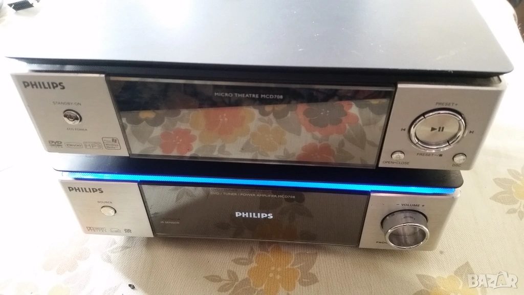  DVD микросистема Phillips MCD708 , снимка 1