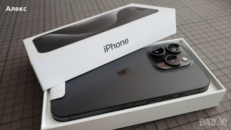 iPhone 15 Pro - 128GB - Black Titanium (Нов), снимка 1