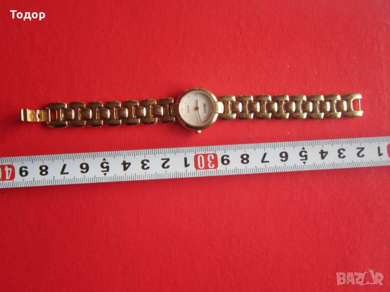 Луксозен позлатен часовник Роданиа Кварц седеф , снимка 1