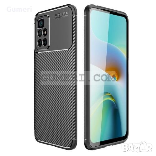 Xiaomi Redmi 10 Противоударен силиконов гръб - Карбон, снимка 1