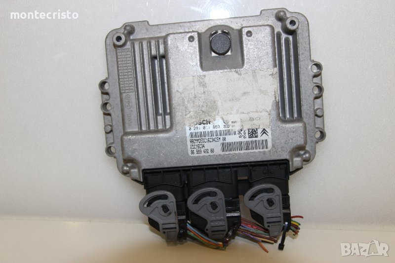 Моторен компютър ECU Peugeot 307 / 0 281 011 863 / 0281011863 / 96 593 422 80 / 9659342280, снимка 1