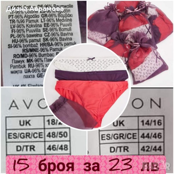 15 бр бикини р-р 3ХЛ за 23 лева, снимка 1