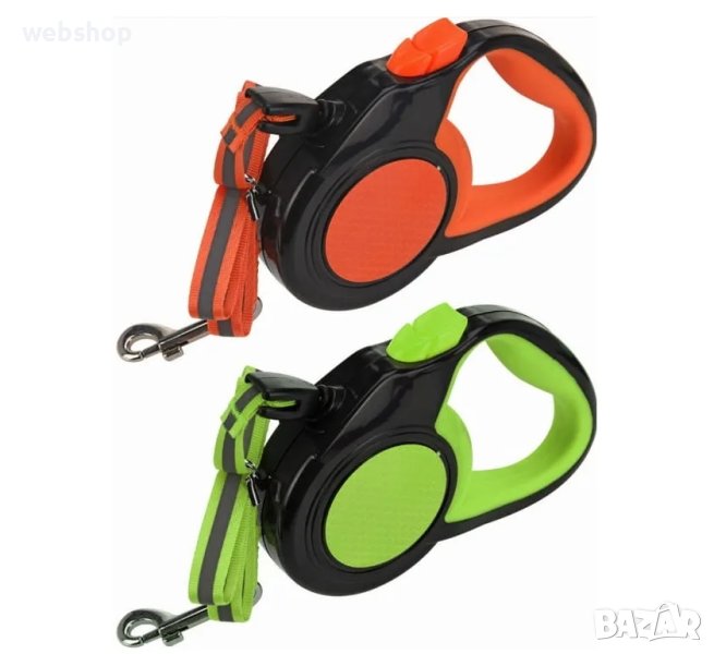 Автоматичен повод за куче 8 метра, до 50 кг., светлоотразителен, снимка 1