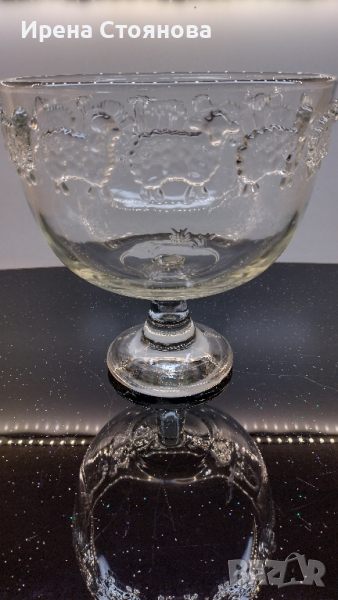 Кристална фруктиера Leonardo, релефен борд с агънца. 3400 мл, снимка 1