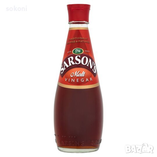 Sarson’s Malt Vinegar / Сарсанс Малцов Oцет 400мл, снимка 1