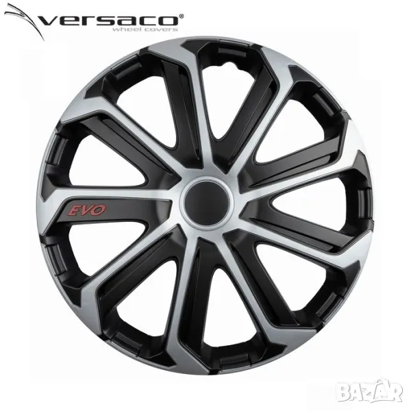 Тасове за джанти Versaco Evo Black / Silver, снимка 1