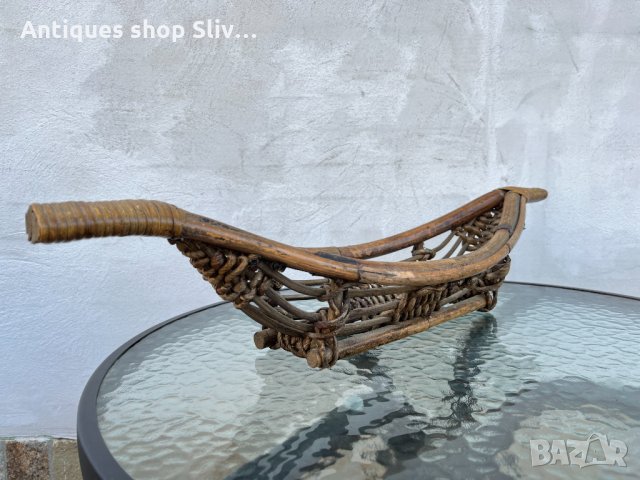 Красива бамбукова фруктиера/ лодка №1081, снимка 3 - Антикварни и старинни предмети - 34677904