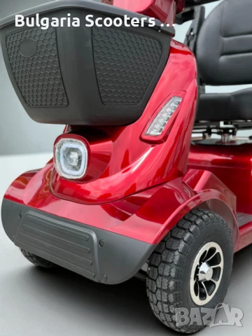 Четириколка за инвалиди на ток MaxElectric F3 2000W - Red, снимка 6 - Инвалидни скутери - 51261509