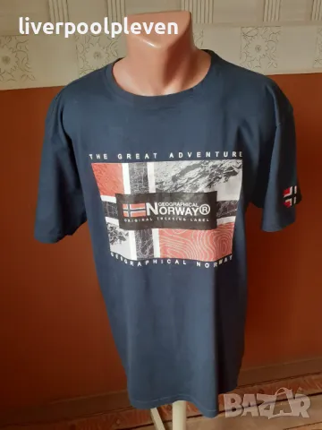 👉Geographical Norway Original L ефектна, снимка 3 - Тениски - 49738154