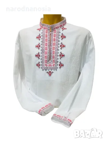 МЪЖКА РИЗА С БРОДИРАНА ШЕВИЦА - Модел 18, снимка 1