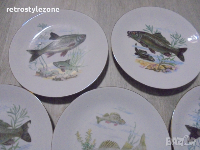 № 8511 Стари порцеланови чинии KAHLA - Комплект от 8 броя, снимка 2 - Други ценни предмети - 53584245