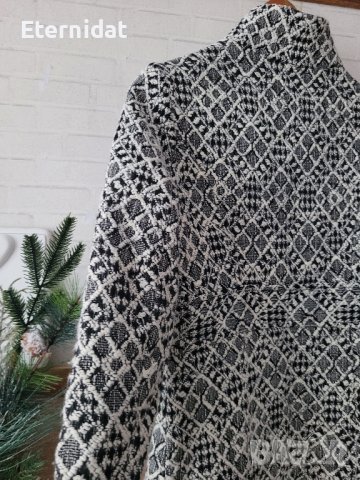 Палто черно и бяло вълна , снимка 9 - Палта, манта - 43199660