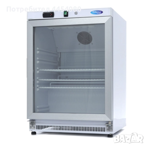 Компактен професионален хладилник с плътни врати – 136 литра