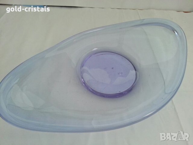 Ретро  фруктиера  цветно стъкло , снимка 3 - Антикварни и старинни предмети - 27172517