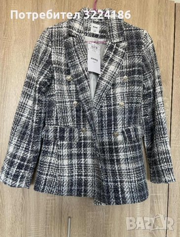 Плътно дамско сако с подплата ХС размер, снимка 2 - Якета - 52283876