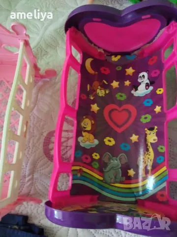 Бебе,2 кревата, гардероб и аксесоари , снимка 3 - Кукли - 49655031