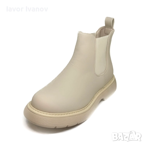 Дамски боти в черен или бял цвят - НИСКА ЦЕНА - ВИСОКО КАЧЕСТВО, снимка 2 - Дамски боти - 51641720