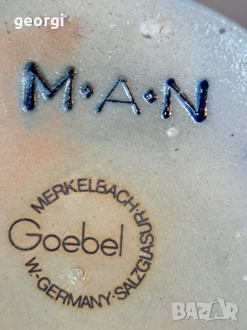 халба за бира Goebel с калаен похлупак 34/1, снимка 4 - Чаши - 53565512