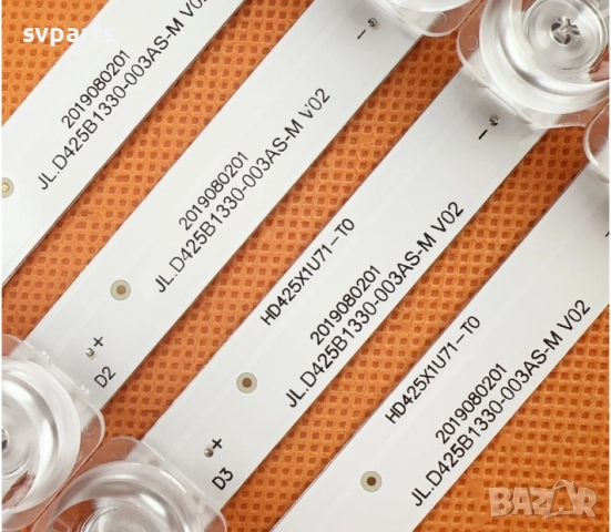 LED ленти за подсветка HISENSE 43U5069 43AE7000F 43A7100F 43A7300F 43A7500F 43A7100FTUK 43AE7000FTUK, снимка 2 - Части и Платки - 52061598