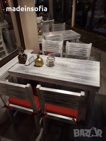 Състарени маси и пейки комплекти, винтидж стил.  , снимка 17 - Градински мебели, декорация  - 10153012