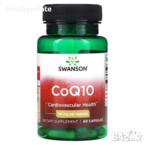 Swanson, CoQ10, 30 mg, 60 капсули