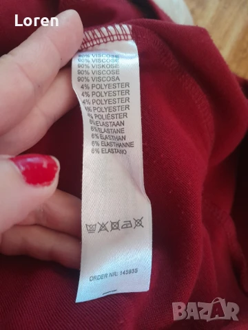 💋Miss Etam💋Рокля бордо, снимка 11 - Рокли - 50577667