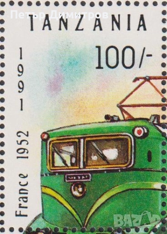 Чиста марка  Влак  Локомотив 1991  от  Танзания 