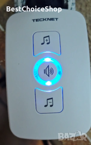 TECKNET Безжичен звънец IP65 Водоустойчив 60 мелодии 5 нива на звука, снимка 3 - Други - 53119081