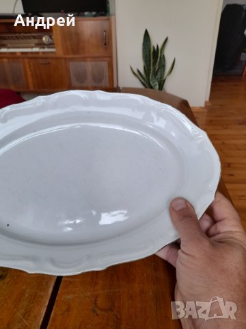 Стара порцеланова чиния,плато #7, снимка 4 - Антикварни и старинни предмети - 33096683