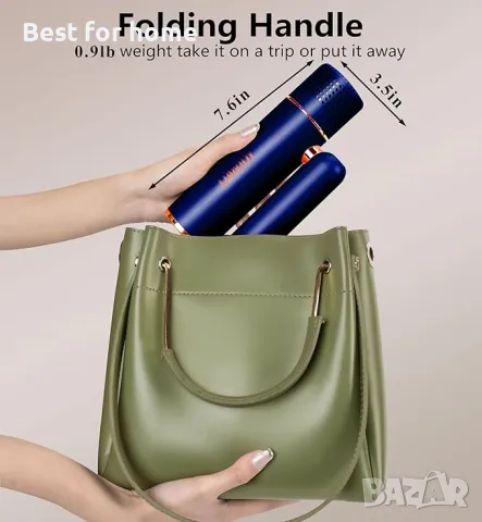 LIANJOY Професионален сгъваем сешоар с отрицателни йони 1600W , снимка 3 - Сешоари - 50217859