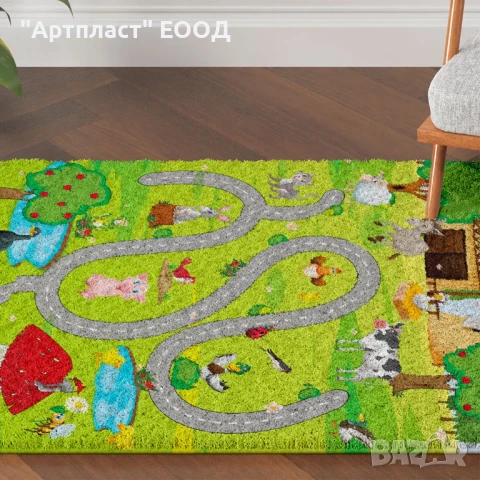 Детско Килимче ФЕРМА, снимка 2 - Килими - 50896070