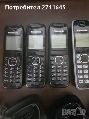 Panasonic DECT безжичен телефон, секретар, 5 слушалки, снимка 4 - Стационарни телефони и факсове - 38915498