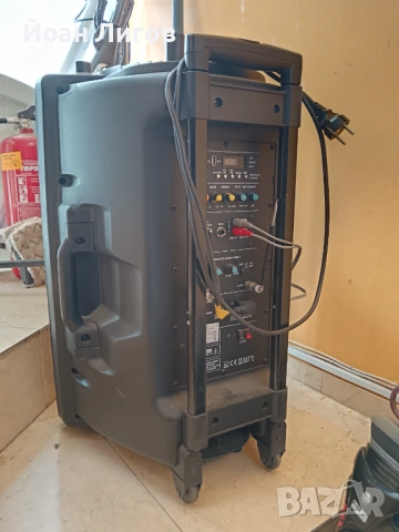 Активна PA колона IBIZA Sound 100W + безжични микрофони, USB/SD, снимка 3 - Тонколони - 53231753