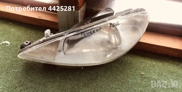 Фар ляв Peugeot 206 модел 1998-2003г. 89001963. #760S.