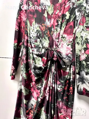 Дамска копринена рокля, снимка 4 - Рокли - 48387003