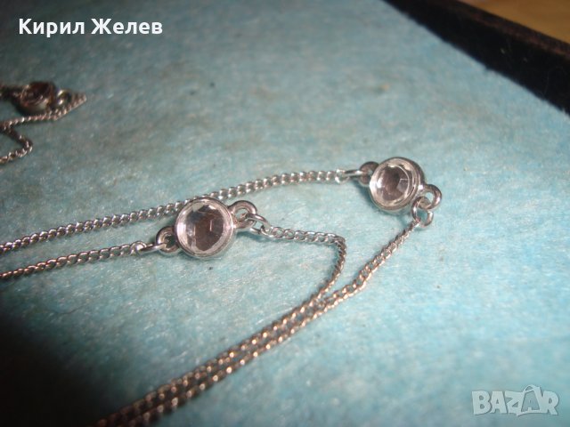 МОДНО НЕЖНО КОЛИЕ БЛАГОРОДНА СТОМАНА и КРИСТАЛИ СВАРОВСКИ 24014, снимка 11 - Колиета, медальони, синджири - 35000364