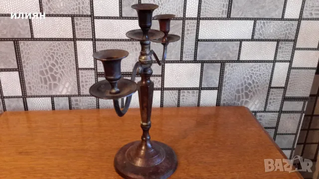 Метален свещник , снимка 4 - Декорация за дома - 48498452