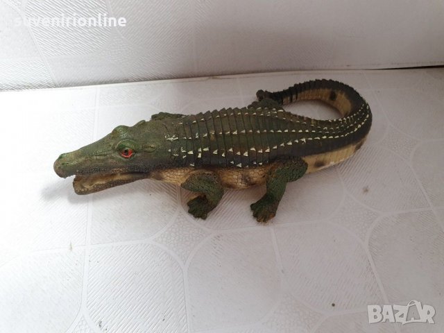 Декоративна статуетка крокодил , снимка 2 - Декорация за дома - 29008838