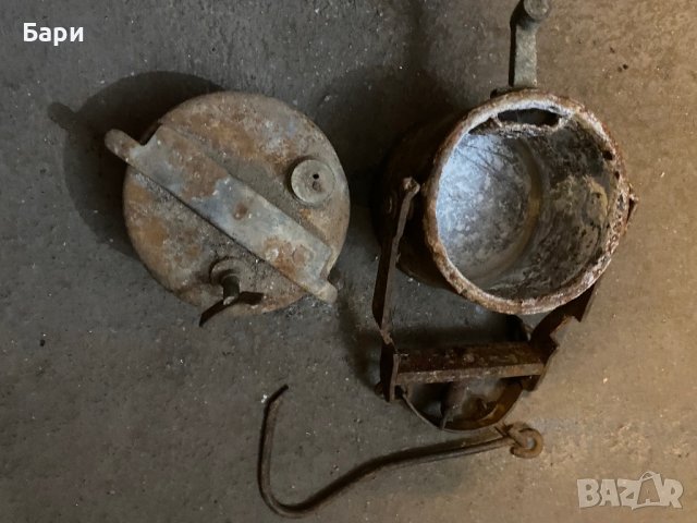 Стара миньорска лампа, снимка 15 - Други ценни предмети - 39279618