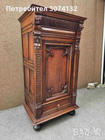 Уникален шкаф с дърворезба, снимка 4 - Шкафове - 50224553