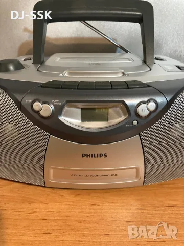 PHILIPS AZ-1003 MP3 Радио Касетофон, снимка 3 - Радиокасетофони, транзистори - 49476920