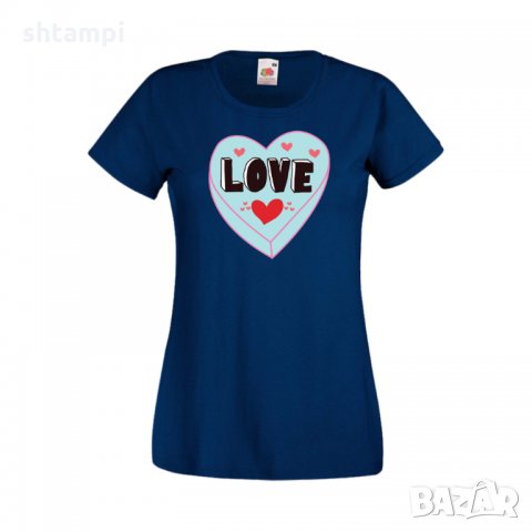 Дамска тениска Свети Валентин Love 4, снимка 4 - Тениски - 35647206