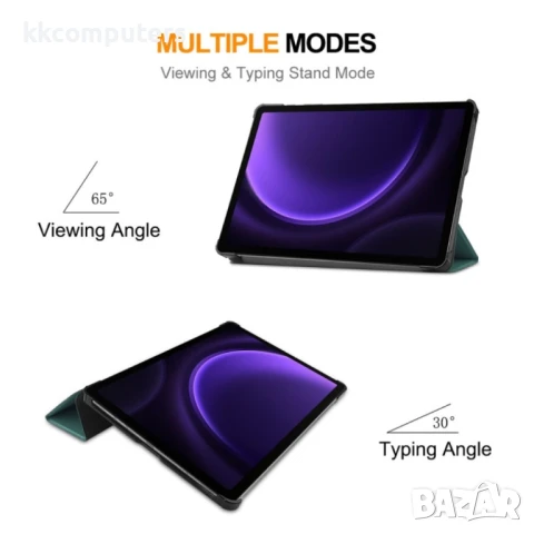 Samsung Galaxy Tab S9 FE / X510N ENKAY Кожен Калъф и Протектор, снимка 7 - Калъфи, кейсове - 51126936